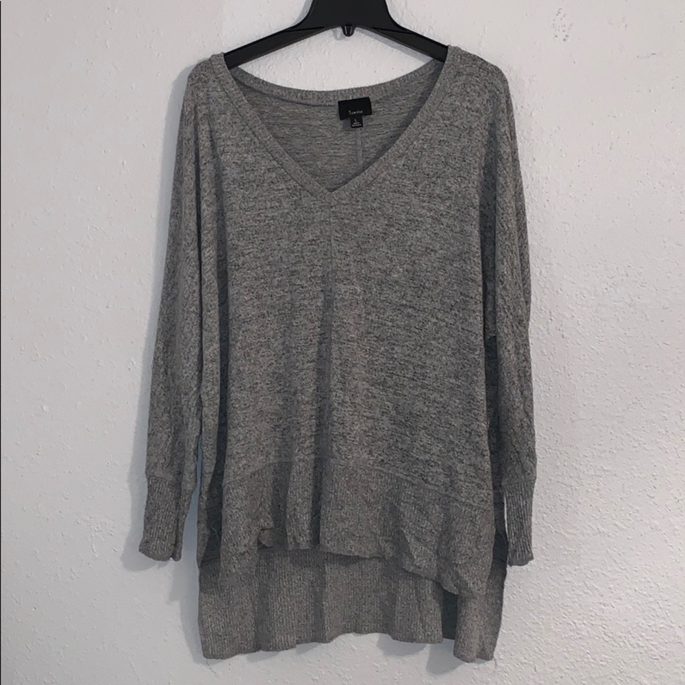 Lumière Grey Long Sleeve Top